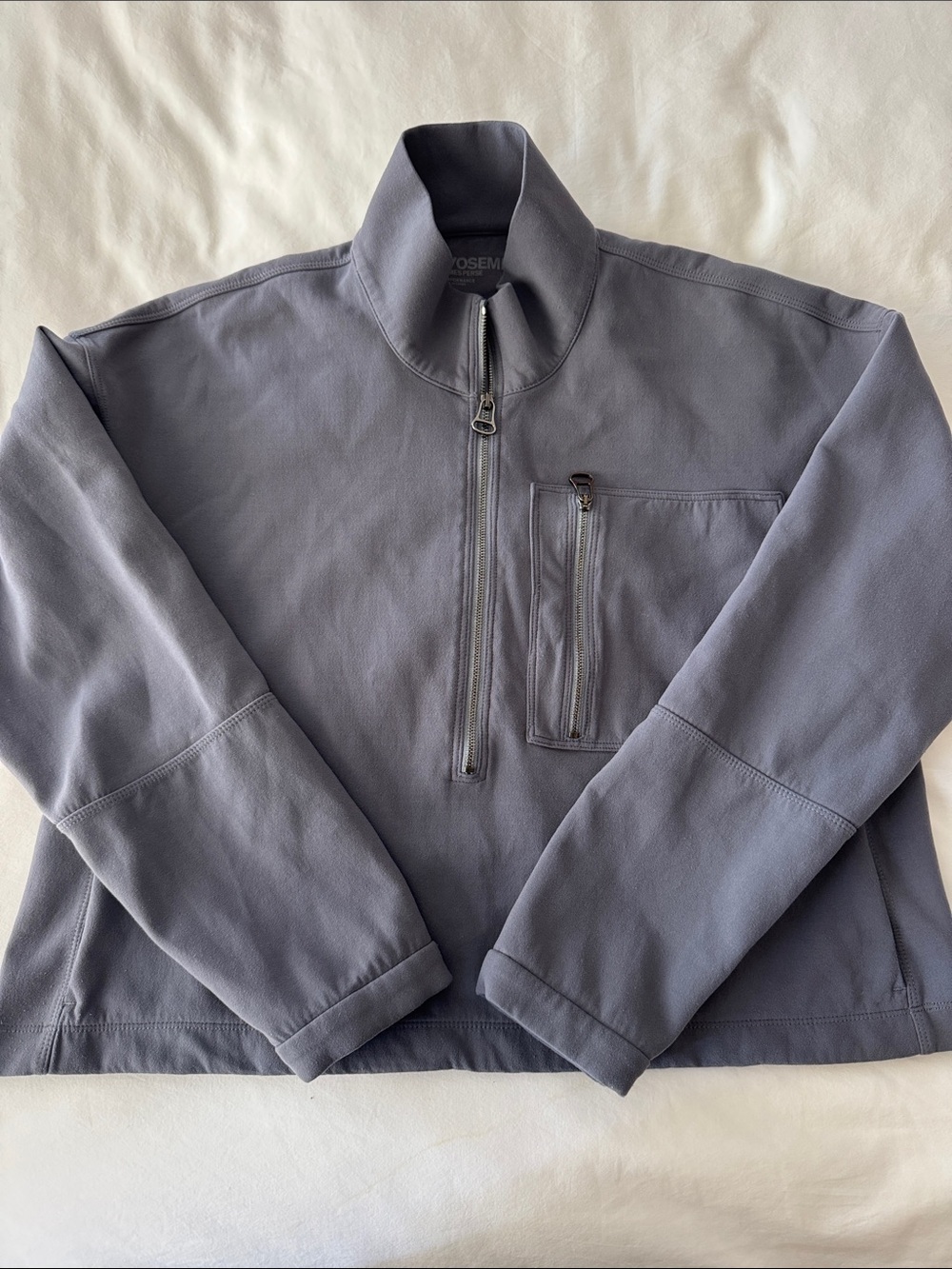 James Perse Slate Gray Half-Zip Pullover